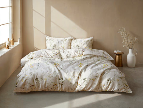 Zohome Dekbedovertrek Leontine Natural - 100% Katoen-Flanel