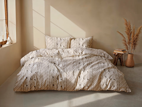 Zohome Dekbedovertrek Mira Natural - 100% Katoen-Flanel