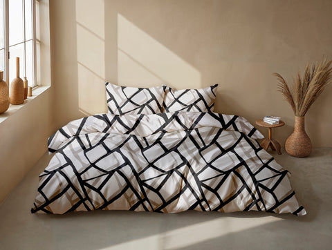 Zohome Dekbedovertrek Serena Grey - 100% Katoen-Flanel