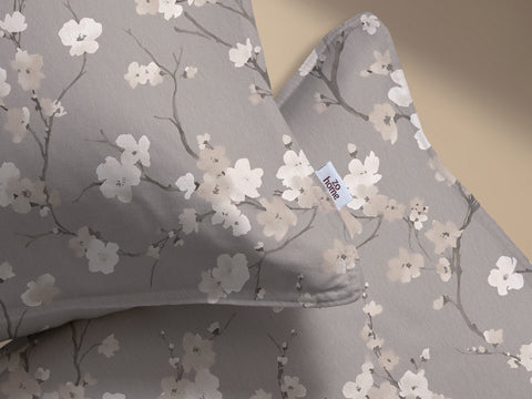 Zohome Dekbedovertrek Aria Grey - 100% Katoen-Flanel