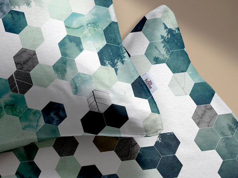 Zohome Dekbedovertrek Esagona Green - 100% Microvezel