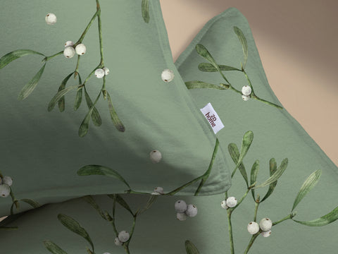 Zohome Dekbedovertrek Hedra Green - 100% Katoen-Flanel