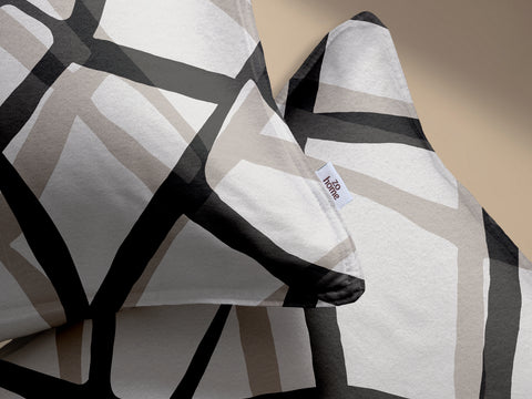 Zohome Dekbedovertrek Serena Grey - 100% Katoen-Flanel