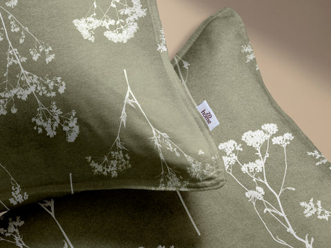 Zohome Dekbedovertrek Yarrow Green - 100% Katoen-Flanel