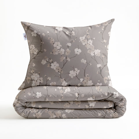 Zohome Dekbedovertrek Aria Grey - 100% Katoen-Flanel