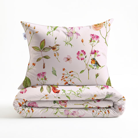 Zohome Dekbedovertrek Zita Crystal Pink - 100% Katoen