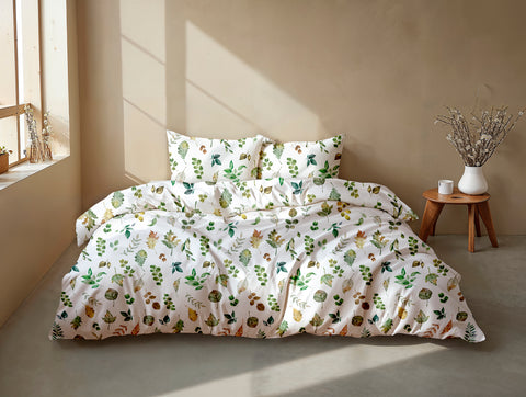 Zohome Dekbedovertrek Amara White - 100% Katoen-Flanel