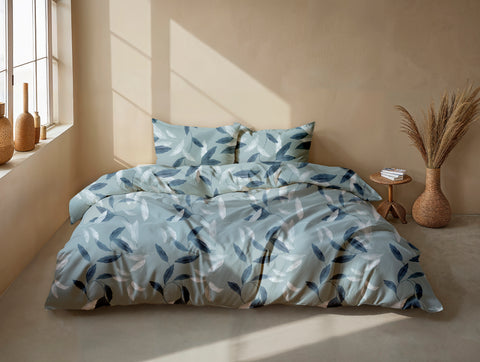 Zohome Dekbedovertrek Astrid Blue - 100% Katoen-Flanel