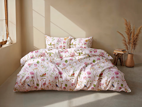 Zohome Dekbedovertrek Zita Crystal Pink - 100% Katoen