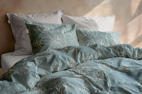 Zohome Dekbedovertrek Alva Blue - 100% Katoen-Flanel