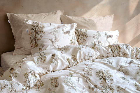 Zohome Dekbedovertrek Hazel Off-white - 100% Katoen-Flanel