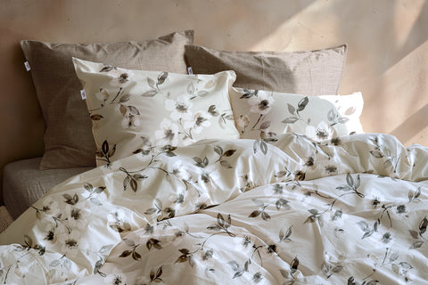 Zohome Dekbedovertrek Ines Grey - 100% Katoen-Flanel