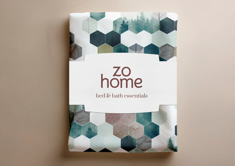 Zohome Dekbedovertrek Esagona Green - 100% Microvezel