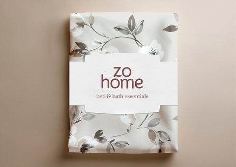 Zohome Dekbedovertrek Ines Grey - 100% Katoen-Flanel