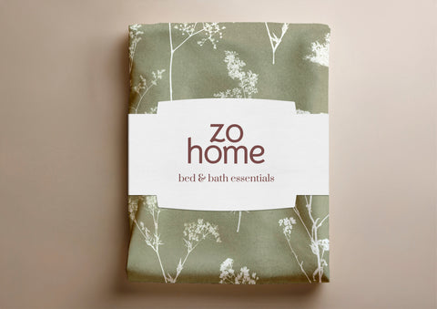 Zohome Dekbedovertrek Yarrow Green - 100% Katoen-Flanel