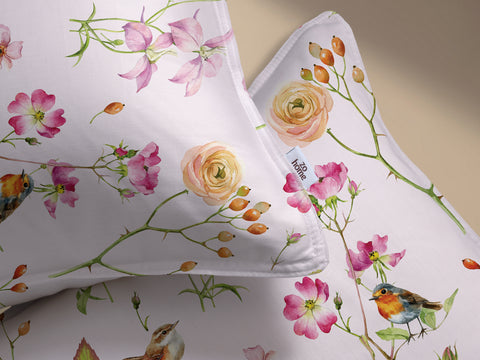 Zohome Dekbedovertrek Zita Crystal Pink - 100% Katoen