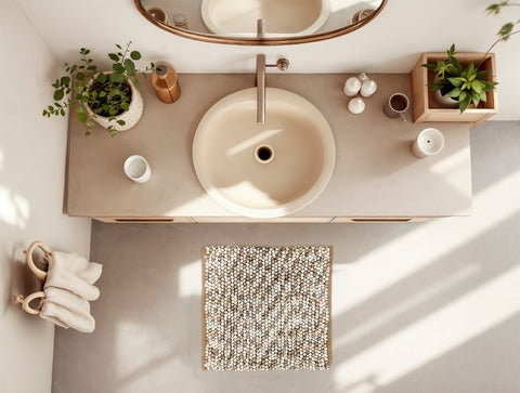 Zohome Badmat Zola Natural - 50% Katoen 50% Polyester