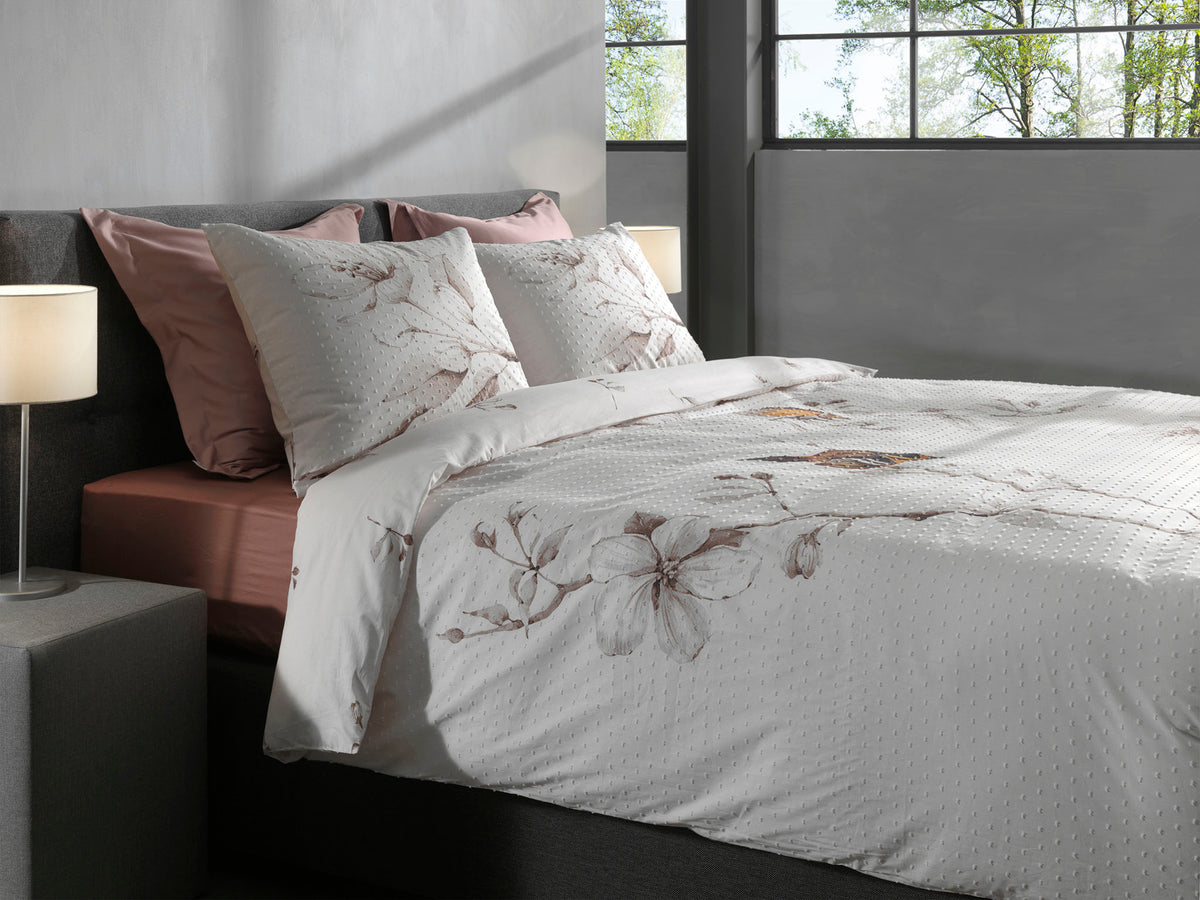 Heckettlane Dekbedovertrek Birdie - 100% Katoen-Clip Sheared