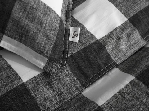 Zohome Dekbedovertrek Quattro di Lino Dark Grey - 100% Katoen