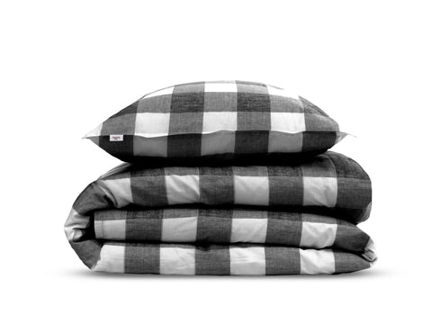 Zohome Dekbedovertrek Quattro di Lino Dark Grey - 100% Katoen