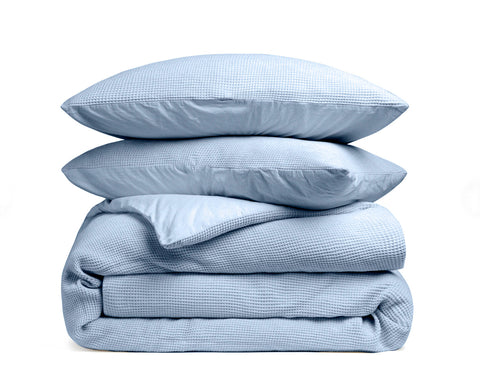 Heckettlane Dekbedovertrek Vafala Ice Blue - 100% Katoen-Percale