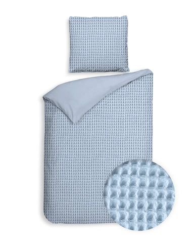 Heckettlane Dekbedovertrek Vafala Ice Blue - 100% Katoen-Percale