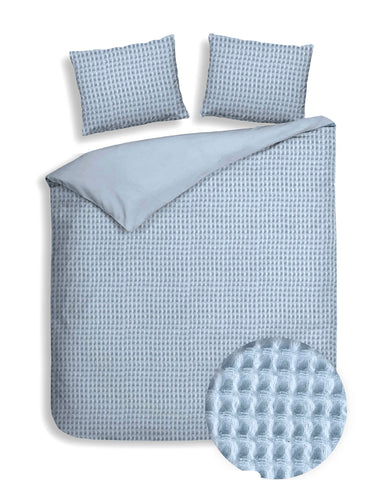 Heckettlane Dekbedovertrek Vafala Ice Blue - 100% Katoen-Percale