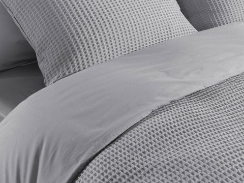 Heckettlane Dekbedovertrek Vafala Melange Grey - 100% Katoen-Percale