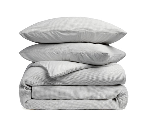 Heckettlane Dekbedovertrek Vafala Melange Grey - 100% Katoen-Percale