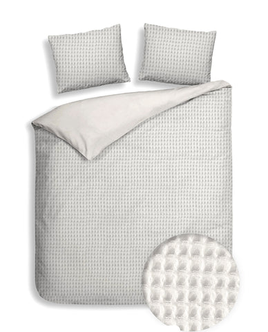 Heckettlane Dekbedovertrek Vafala Ivory White - 100% Katoen-Percale
