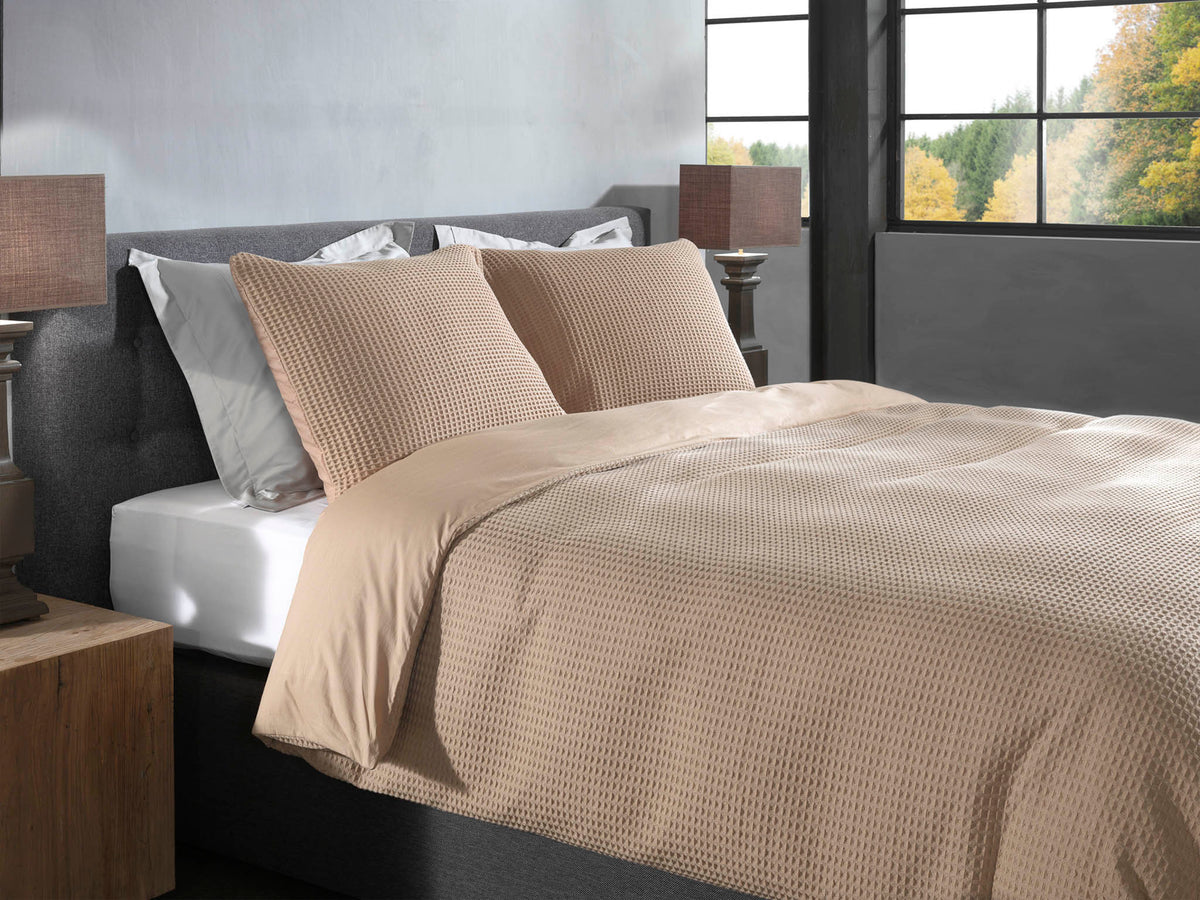 Heckettlane Dekbedovertrek Vafala Pale Khaki - 100% Katoen-Percale