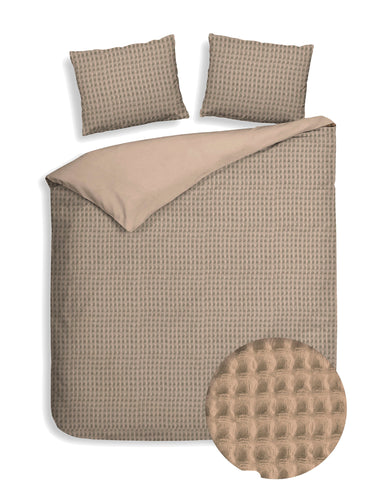 Heckettlane Dekbedovertrek Vafala Pale Khaki - 100% Katoen-Percale