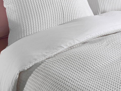Heckettlane Dekbedovertrek Vafala Super White - 100% Katoen-Percale
