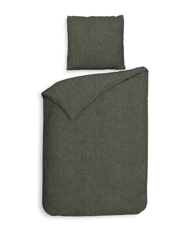 Heckettlane Dekbedovertrek Franela Frost Grey - 100% Katoen-Flanel