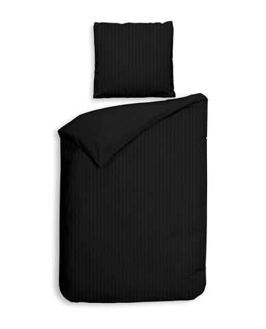 Heckettlane Dekbedovertrek Banda Moonless Black - 100% Katoen-Satijn