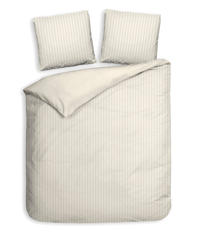 Heckettlane Dekbedovertrek Banda Off-White - 100% Katoen-Satijn