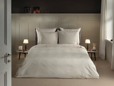 Heckettlane Dekbedovertrek Banda Off-White - 100% Katoen-Satijn