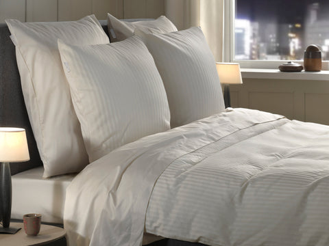 Heckettlane Dekbedovertrek Banda Off-White - 100% Katoen-Satijn