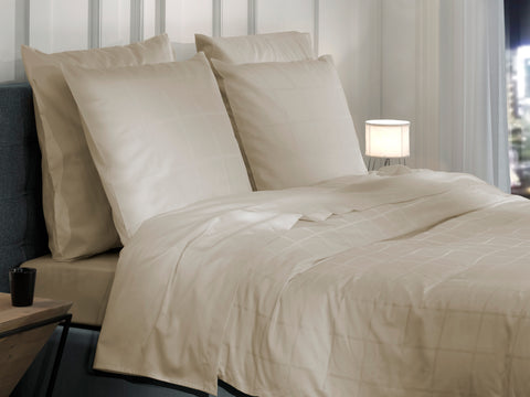 Heckettlane Dekbedovertrek Diamante Mojave Sand - 100% Katoen-Satijn