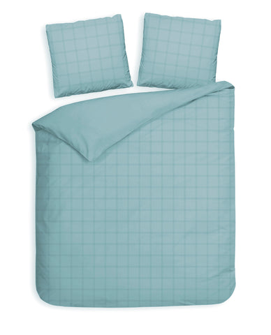 Heckettlane Dekbedovertrek Diamante Sphere Blue - 100% Katoen-Satijn