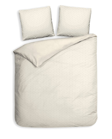 Heckettlane Dekbedovertrek Punto Off-White - 100% Katoen-Satijn