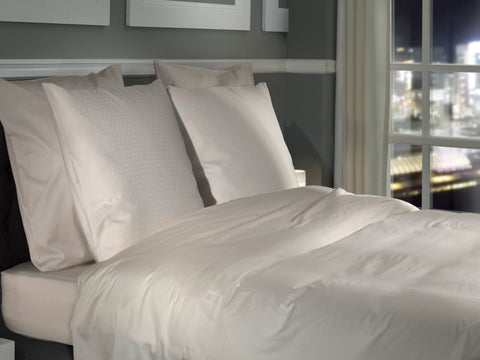 Heckettlane Dekbedovertrek Punto Off-White - 100% Katoen-Satijn