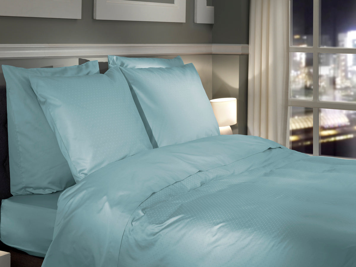 Heckettlane Dekbedovertrek Punto Sphere Blue - 100% Katoen-Satijn