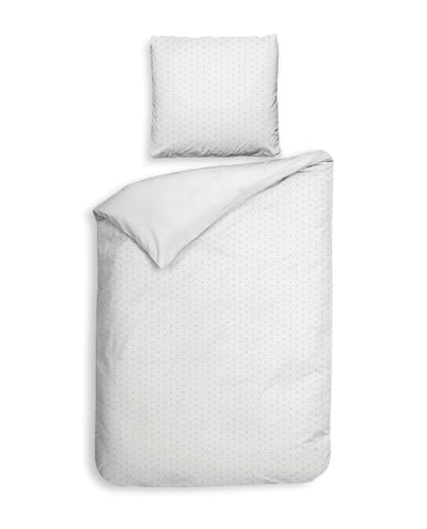 Heckettlane Dekbedovertrek Punto White - 100% Katoen-Satijn