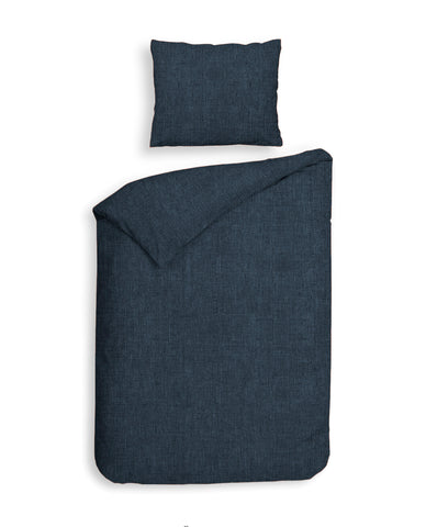 Heckettlane Dekbedovertrek Franela Blue Horizon - 100% Katoen-Flanel