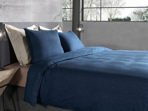 Heckettlane Dekbedovertrek Franela Blue Horizon - 100% Katoen-Flanel