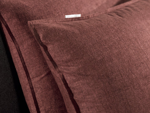 Heckettlane Dekbedovertrek Franela Brandy Brown - 100% Katoen-Flanel