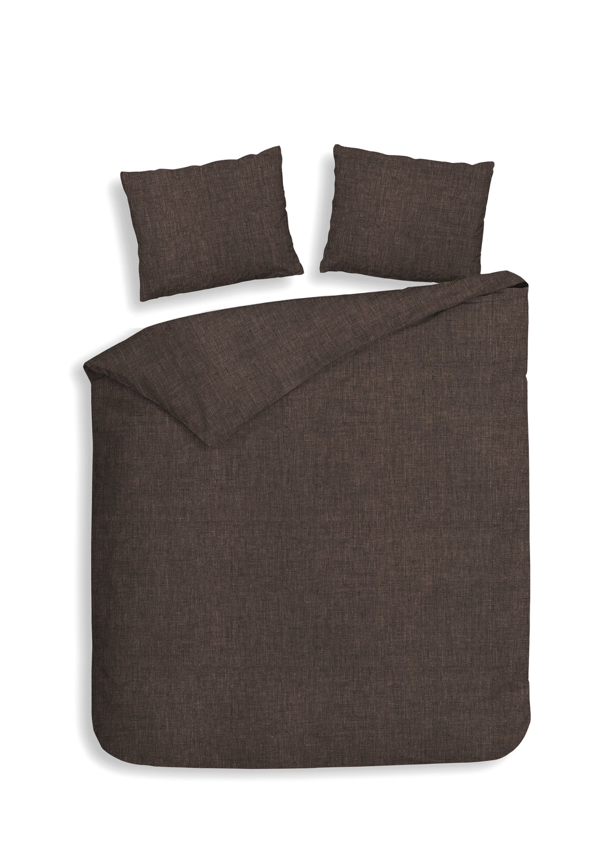 Heckettlane Dekbedovertrek Franela Coffee Quartz - 100% Katoen-Flanel