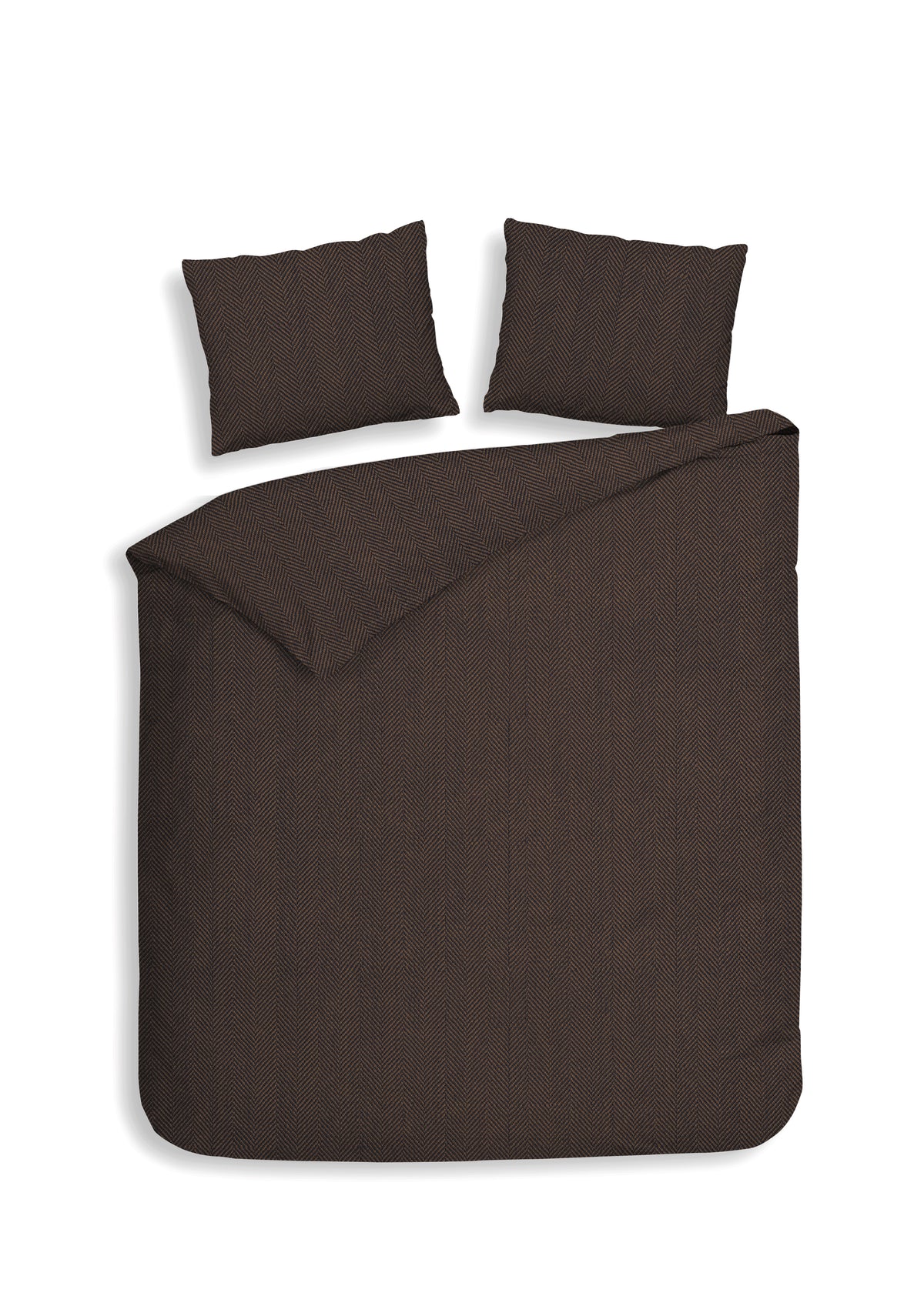 Heckettlane Dekbedovertrek Spina Coffee Quartz - 100% Katoen-Flanel