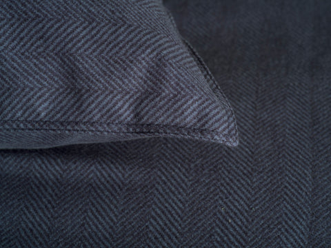 Heckettlane Dekbedovertrek Spina Dark Blue - 100% Katoen-Flanel
